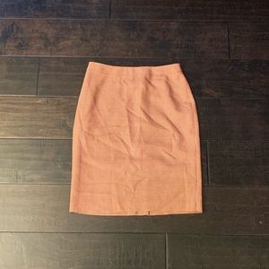 Red Houndstooth Brooks Brothers Pencil Skirt